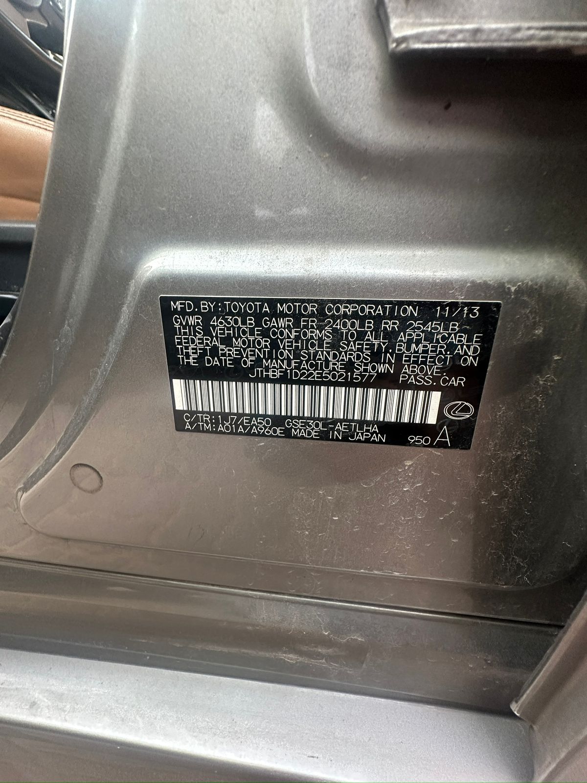 2014 Lexus IS, 250 - Fast Wheel